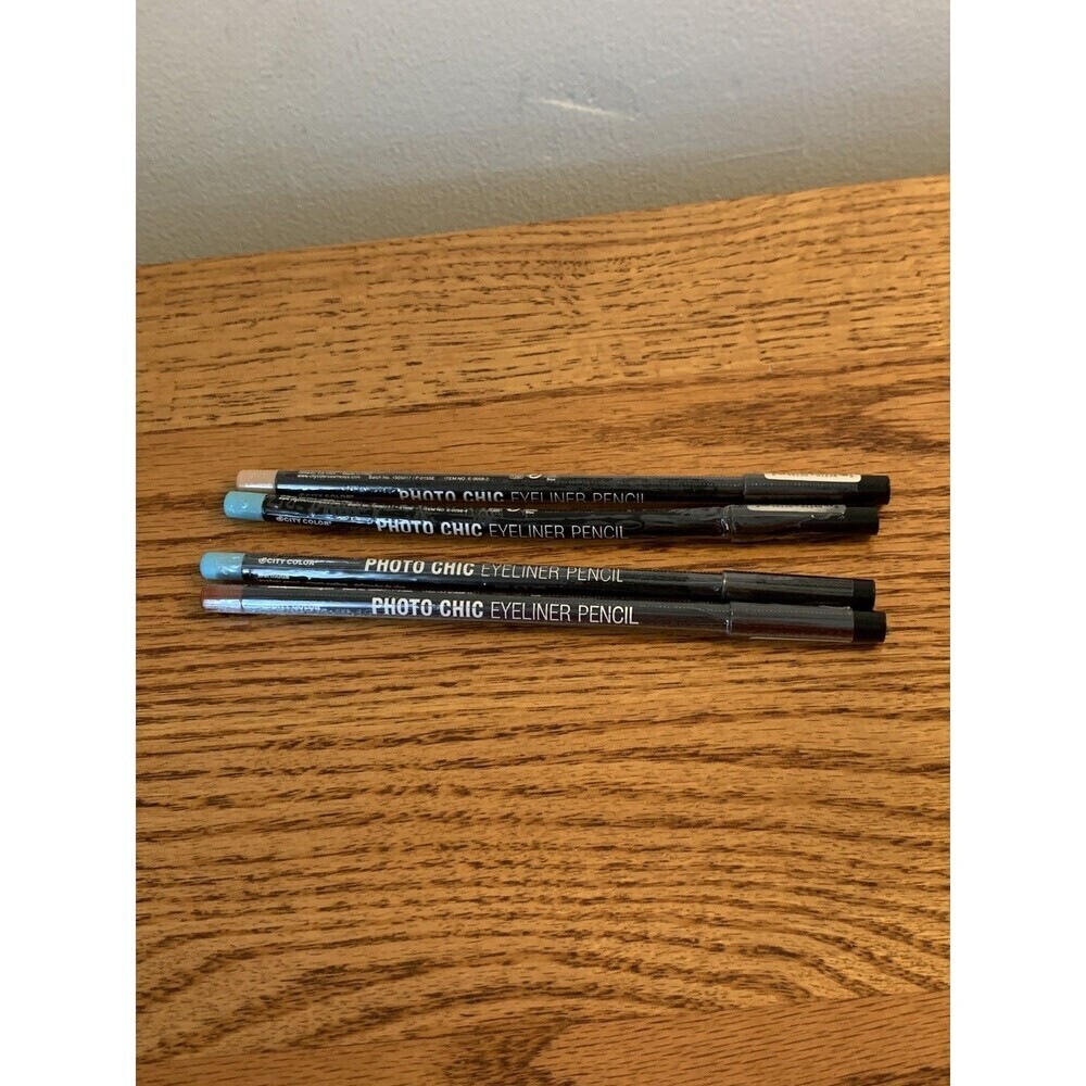 (4) City Color Photo Chic Eyeliner Pencil Eye Liner Bermuda Bonfire Naked NEW SE